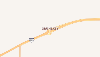 Gruhlkey, Texas map