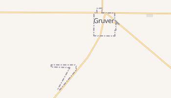 Gruver, Texas map