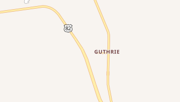 Guthrie, Texas map