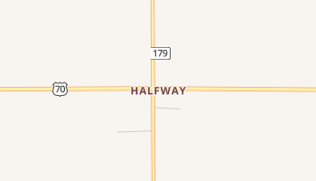 Halfway, Texas map
