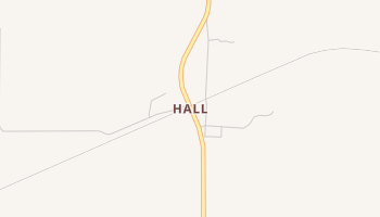 Hall, Texas map