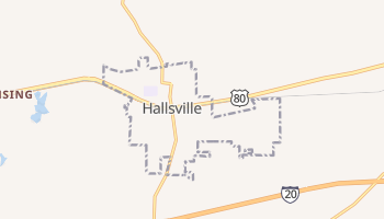Hallsville, Texas map