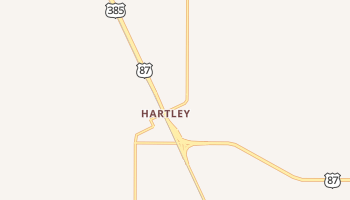 Hartley, Texas map