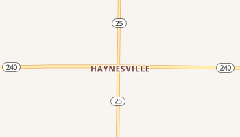 Haynesville, Texas map
