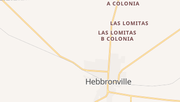 Hebbronville, Texas map