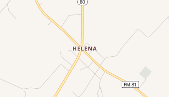 Helena, Texas map