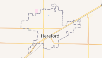 Hereford, Texas map