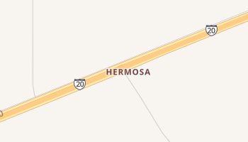 Hermosa, Texas map