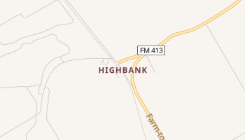 Highbank, Texas map