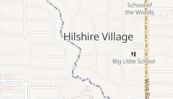 Hilshire Village, Texas map