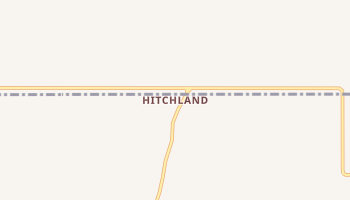 Hitchland, Texas map