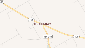 Huckabay, Texas map