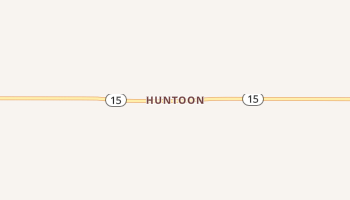 Huntoon, Texas map