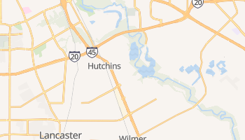 Hutchins, Texas map