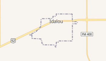 Idalou, Texas map