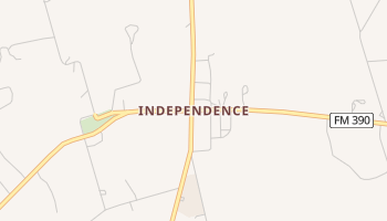 Independence, Texas map