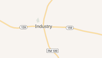 Industry, Texas map