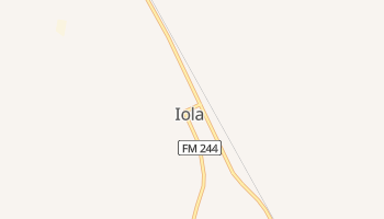 Iola, Texas map