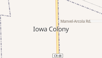 Iowa Colony, Texas map