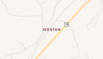 Ironton, Texas map