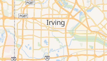 Irving, Texas map