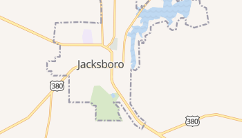 Jacksboro, Texas map