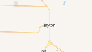 Jayton, Texas map