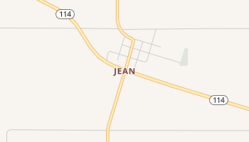 Jean, Texas map