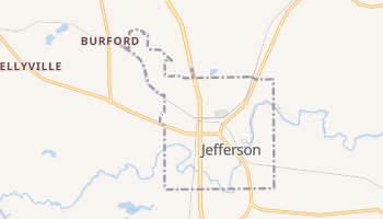 Jefferson, Texas map