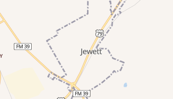 Jewett, Texas map