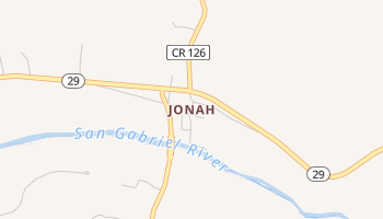 Jonah, Texas map