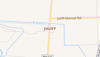 Juliff, Texas map