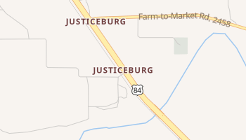 Justiceburg, Texas map