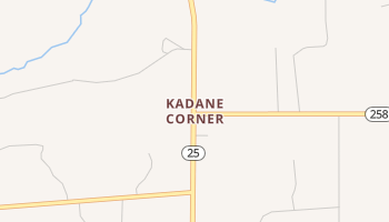 Kadane Corner, Texas map