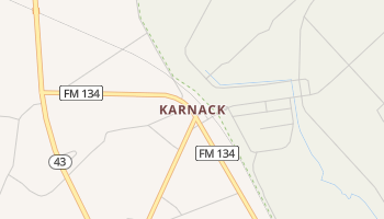 Karnack, Texas map
