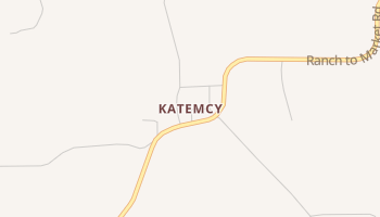 Katemcy, Texas map