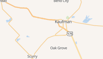 Kaufman, Texas map