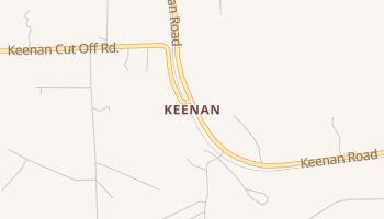 Keenan, Texas map