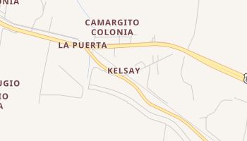 Kelsay, Texas map