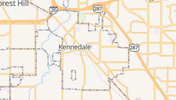 Kennedale, Texas map