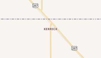 Kerrick, Texas map
