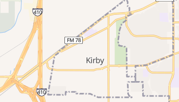 Kirby, Texas map