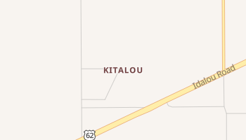 Kitalou, Texas map