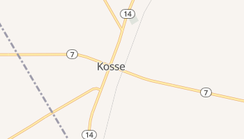 Kosse, Texas map