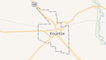 Kountze, Texas map