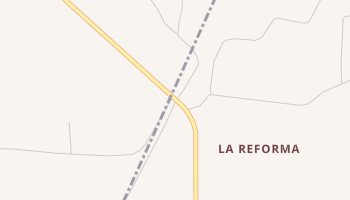 La Reforma, Texas map