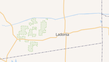 Ladonia, Texas map