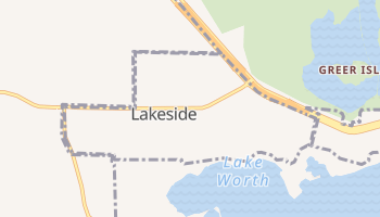 Lakeside, Texas map