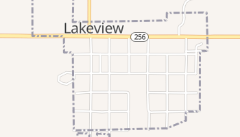 Lakeview, Texas map