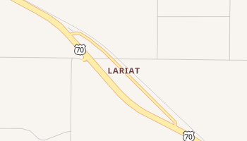 Lariat, Texas map